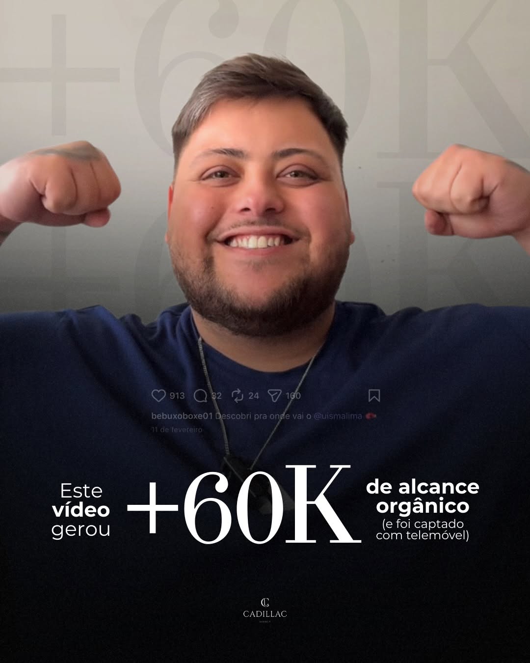 Vídeo de atleta com mais de 60 mil de alcance orgânico
